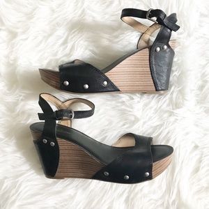 Lucky Brand Marshha Wedge Studded Sandal Size 8.5